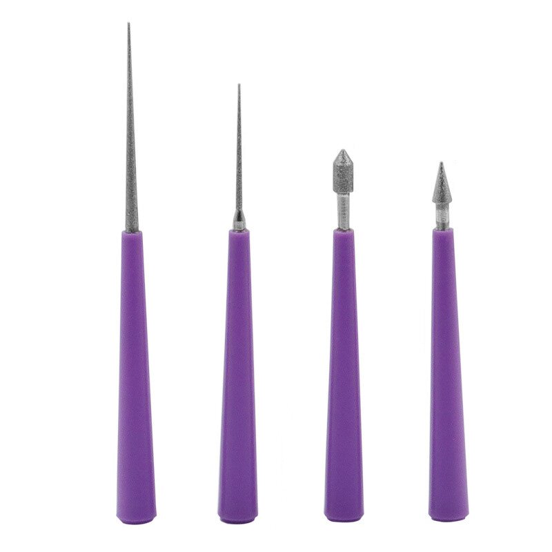 Beading File Set Manufacturer - 4Pcs Needle Hole Enlarger Diamond Reamer