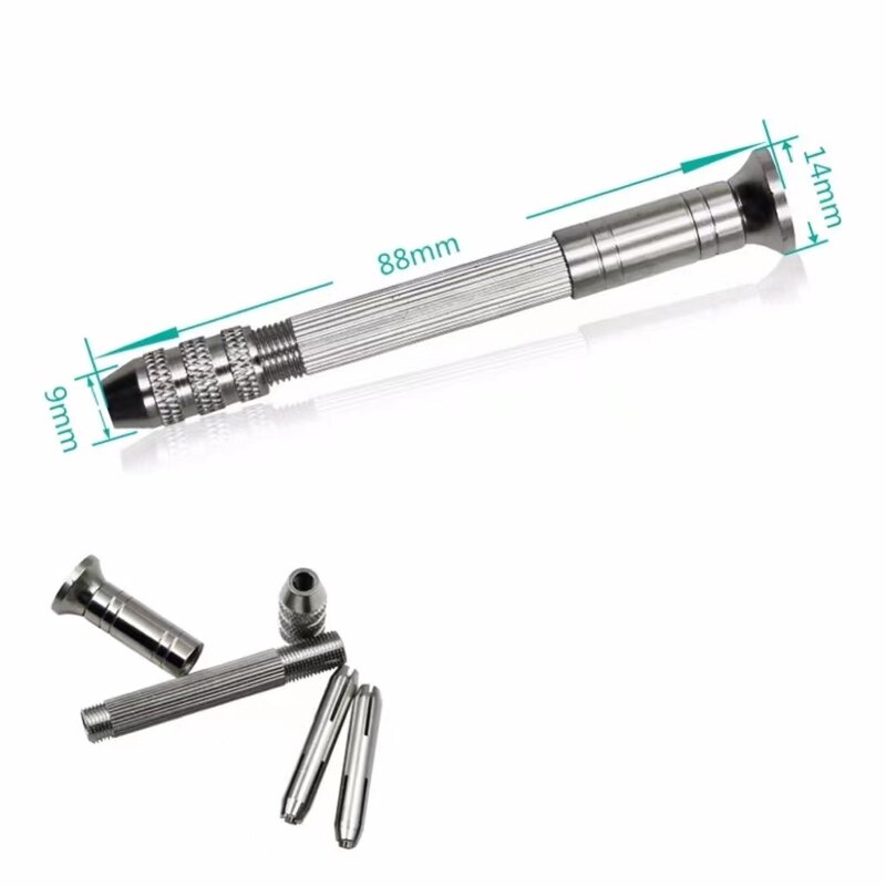 Hand Drill Factory - Mini Micro Metal Jewelry Tool Manual Keyless Chuck