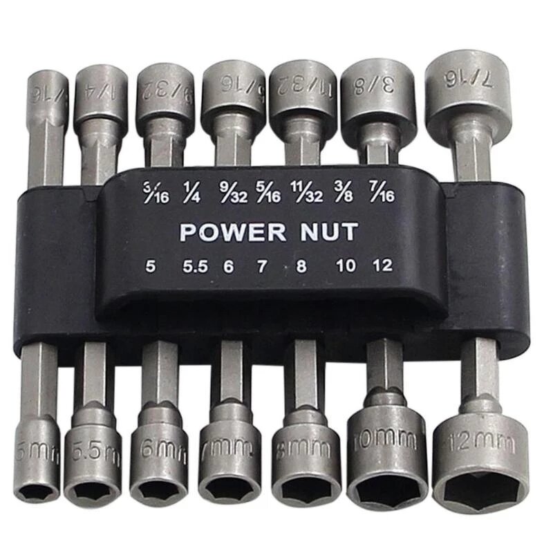 Nut Driver Set Manufacturer - 1/4 Screw Metric 5-12mm Hex Socket