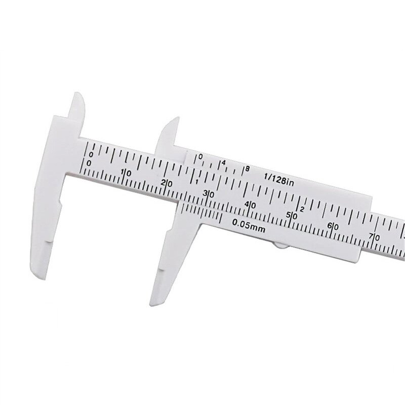 Vernier Caliper Factory - 0-80mm Double Scale Plastic Student Tool