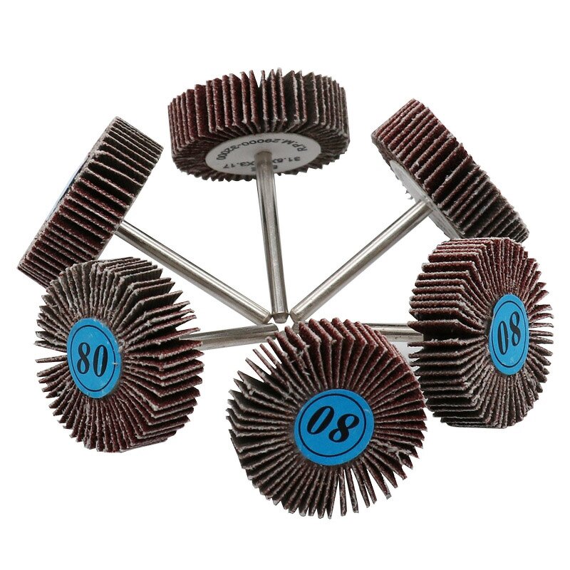 Sanding Flap Wheels Factory - 80 Grit 3.17mm Shank Shutter Polishing Wheel