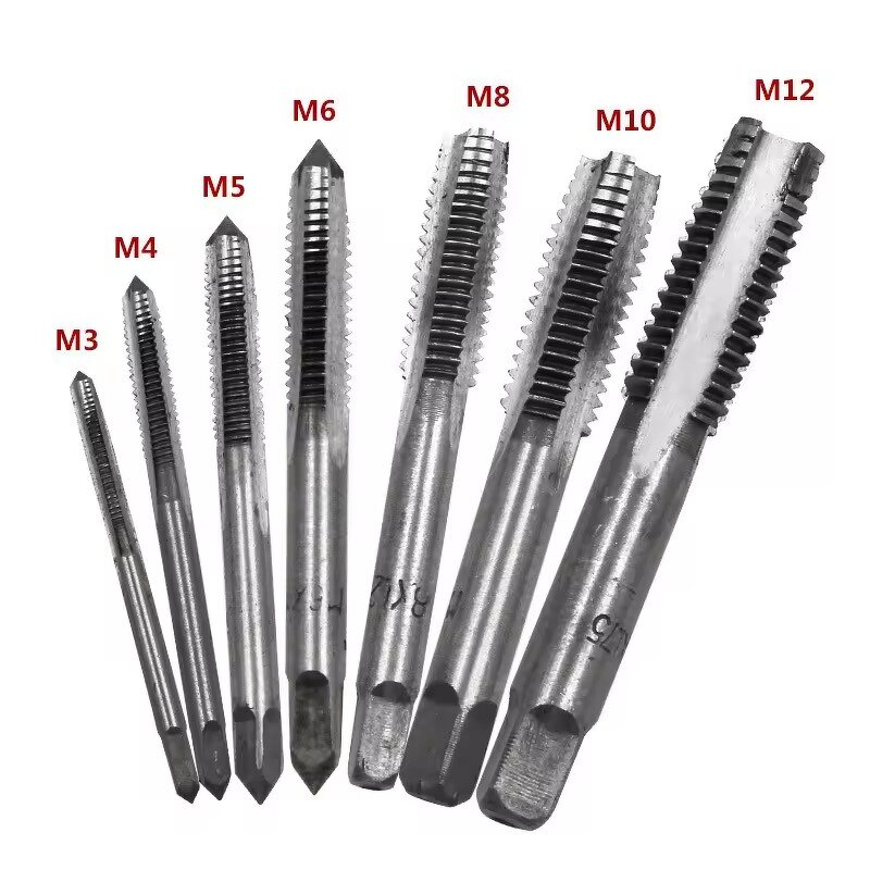 Tap and Die Set Manufacturer - 5-7PCS Hand Tapper M3-M12 Fluted Thread