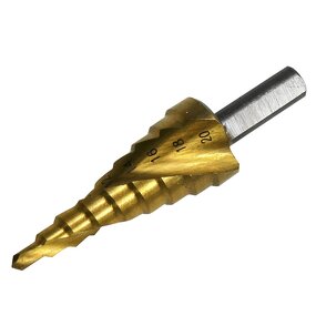 Step Drill Bit Factory - 4-20mm HSS Titanium Coated Spiral Groove