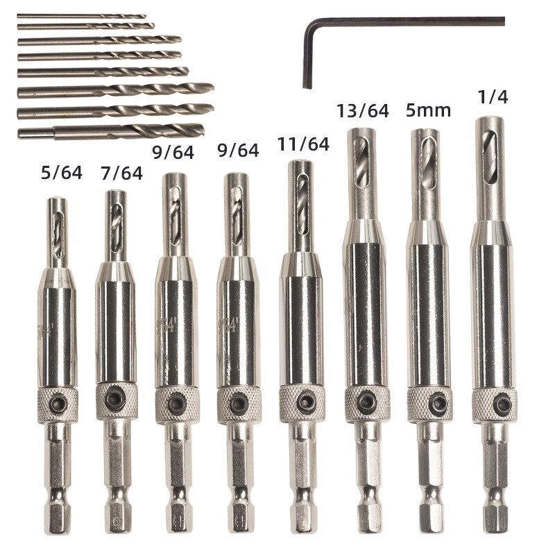 Hinge Hole Opener Set Manufacturer - 16pcs Positioning Drilling Tool