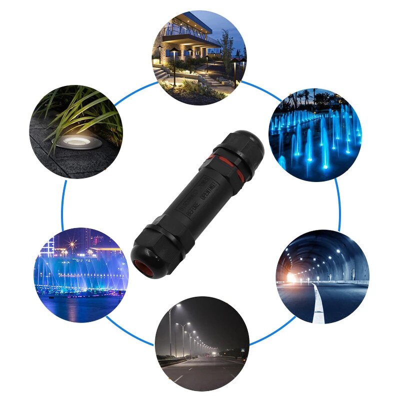Waterproof Connector Factory - IP68 3 Pin Push Type LED Light Outdoor