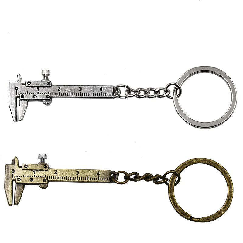 Keychain Caliper Manufacturer - Car Key Mini 0-40mm Portable Key Ring