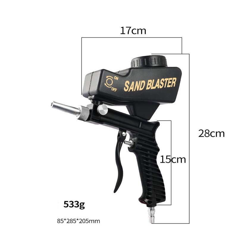 Sandblasting Gun Manufacturer - Portable Gravity Pneumatic Handheld Set