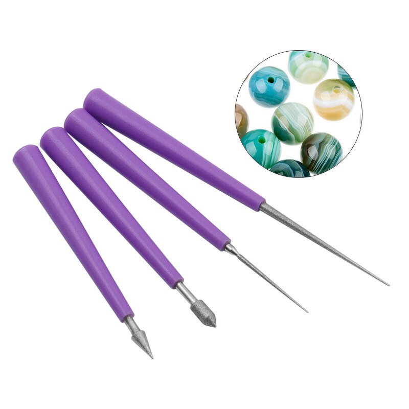 Beading File Set Manufacturer - 4Pcs Needle Hole Enlarger Diamond Reamer