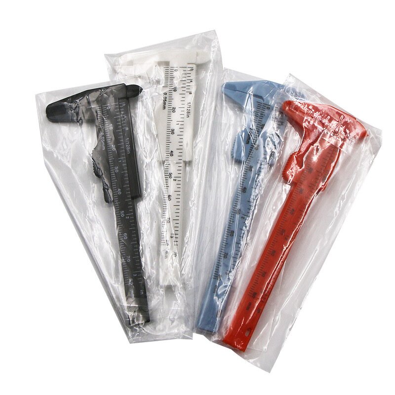 Vernier Caliper Factory - 0-80mm Double Scale Plastic Student Tool