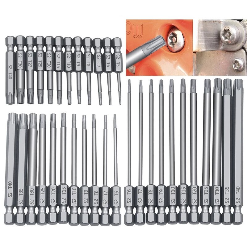 Screwdriver Set Factory - 50/75/100mm Hollow Plum Blossom Hex Handle