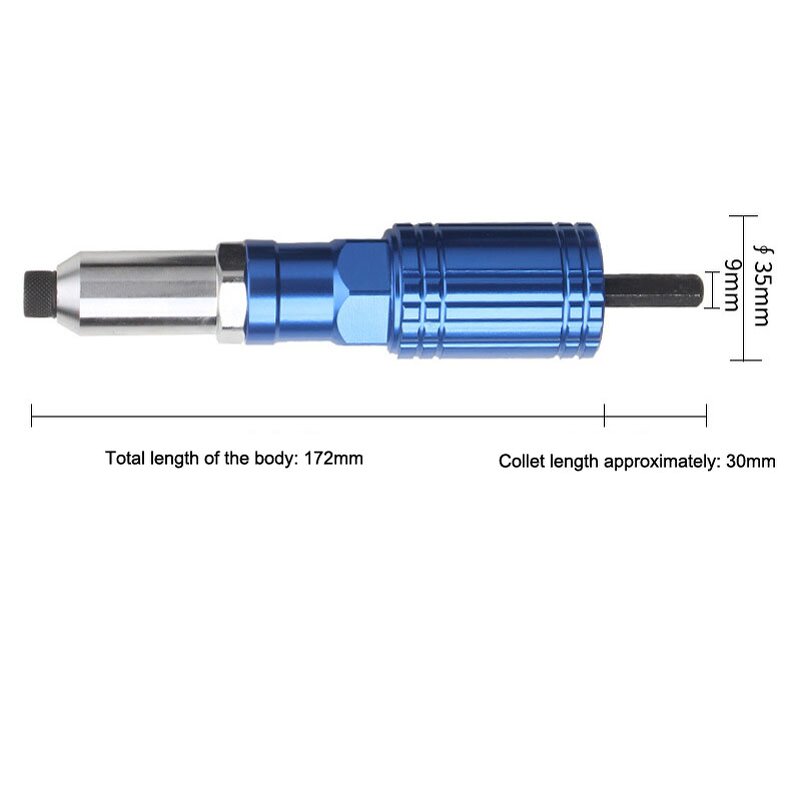 Electric Rivet Gun Factory - 2.4mm-4.8mm Adapter for Electric Drills
