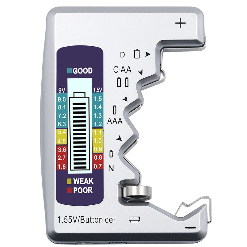 Battery Tester Factory - LCD Display C D N AA AAA 9V Button Cell