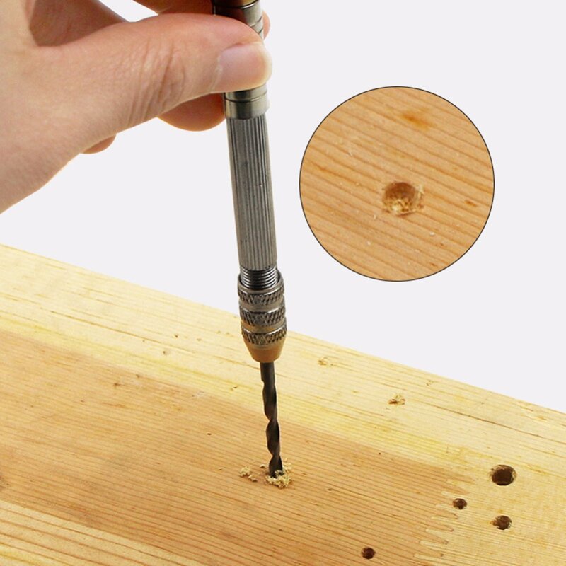 Hand Drill Factory - Mini Micro Metal Jewelry Tool Manual Keyless Chuck