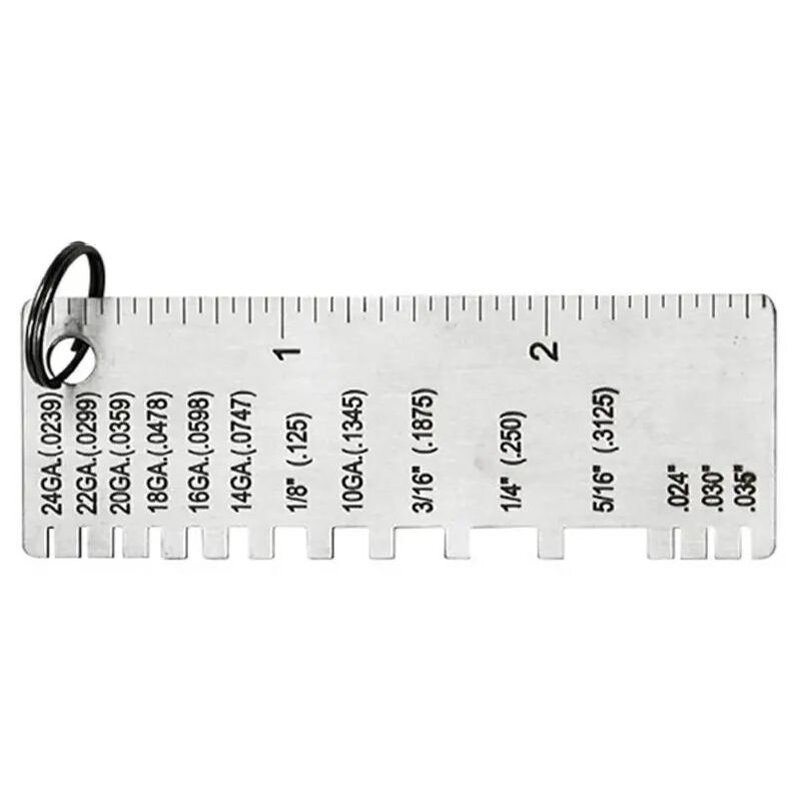 Welding Gauge Factory - Stainless Steel Sheet Thickness Inspection Ruler