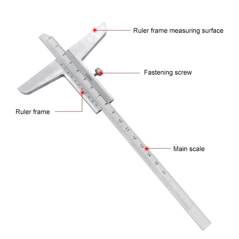Depth Gauge Factory - 0-150mm High Precision Carbon Steel Vernier