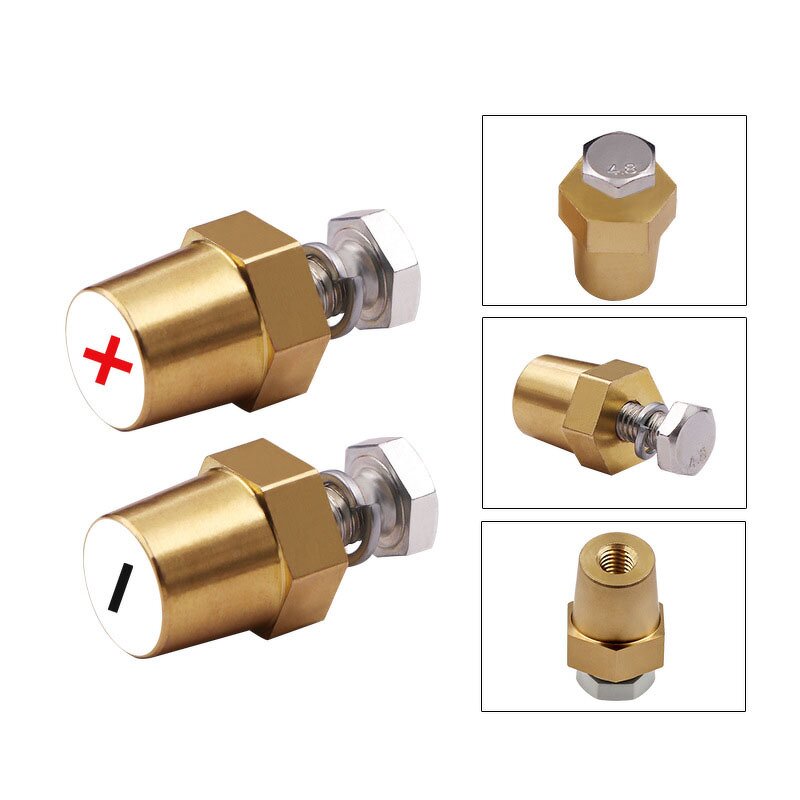 Battery Terminal Factory - 2Pcs Side Post Threaded Brass Connector