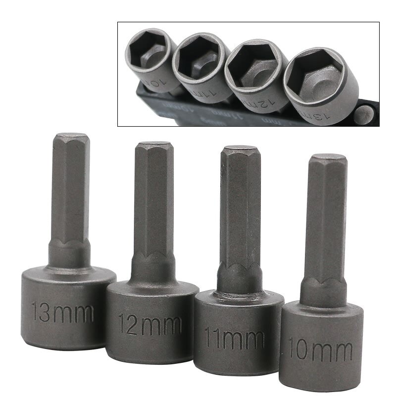 Socket Wrench Set Factory - 9Pcs 5-13mm Hex Handle Extension Rod