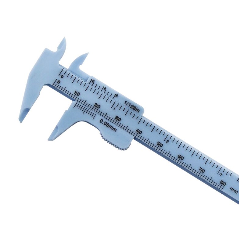 Vernier Caliper Factory - 0-80mm Double Scale Plastic Student Tool