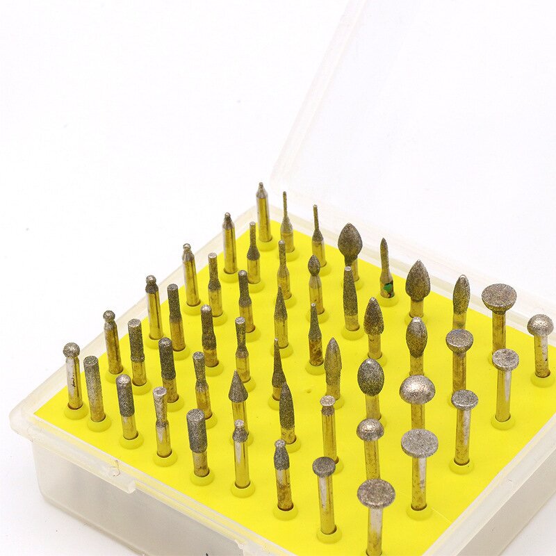 Diamond Grinding Head Factory - 50PCS Coated for Stone Ceramic Glass