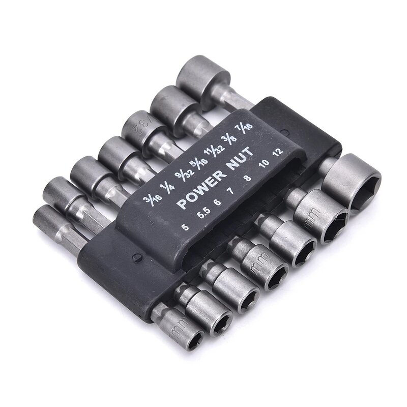 Hex Socket Set Factory - 14pcs 5-12mm Nut Driver Screwdriver Bits