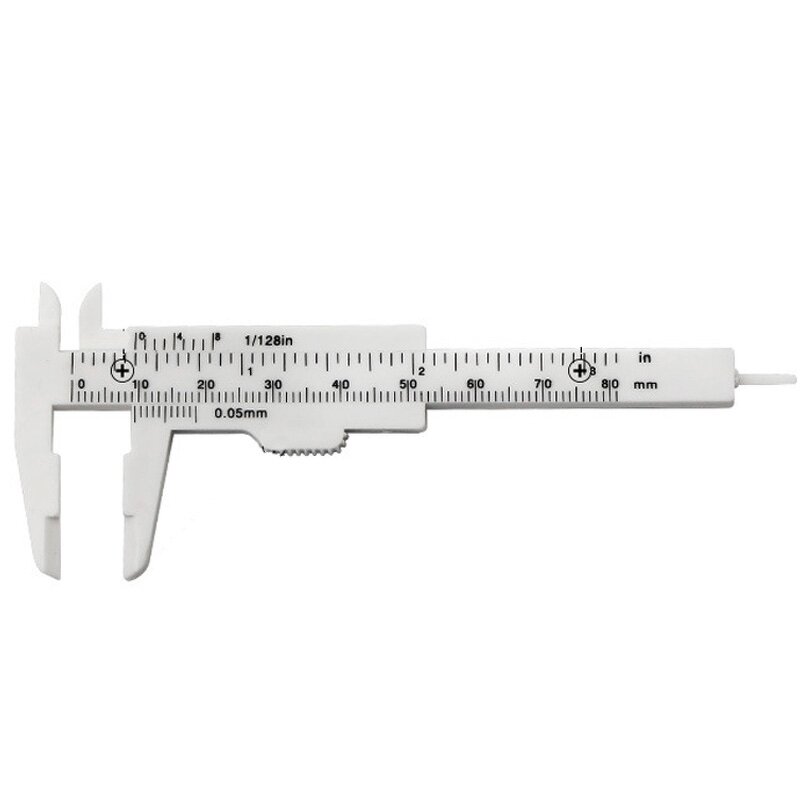 Vernier Caliper Factory - 0-80mm Double Scale Plastic Student Tool