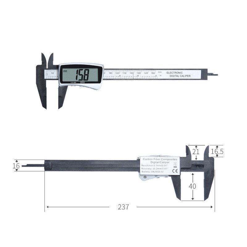 Digital Caliper Factory - 150mm Electronic Dial Metric Imperial Ruler