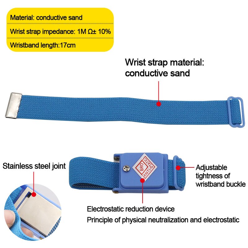 Anti Static Bracelet Factory - Wired Wireless Adjustable ESD Discharge