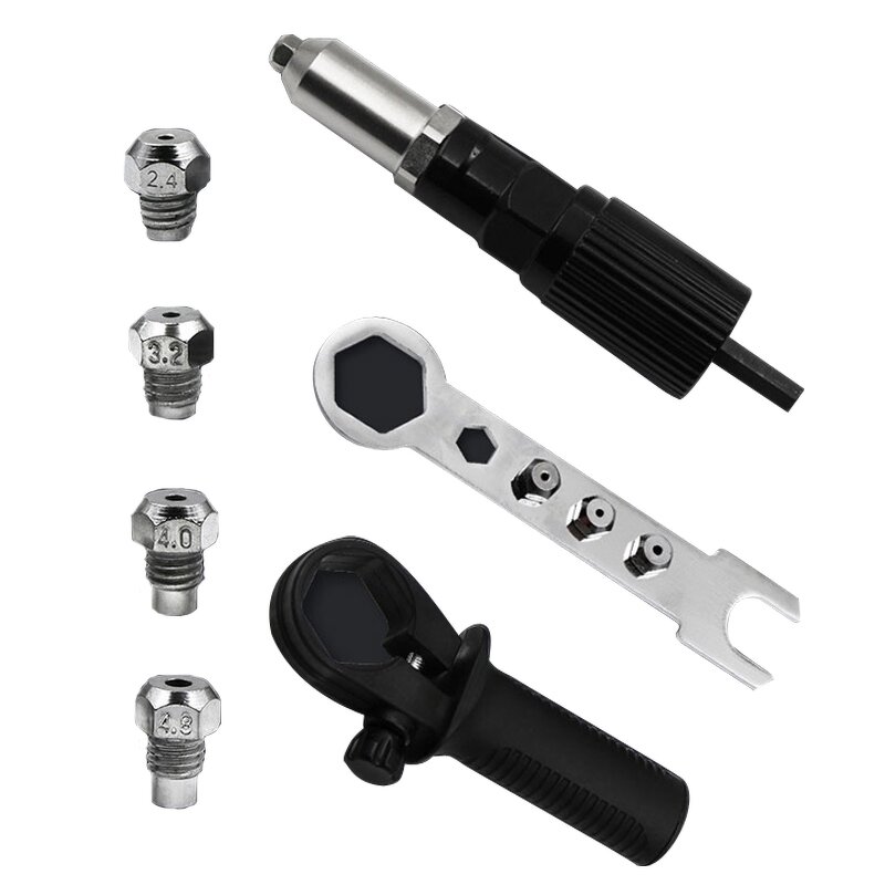 Rivet Nut Gun Factory - 2.4mm-4.8mm Cordless Adapter Hand Tool