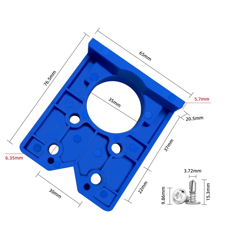 Woodworking Jig Manufacturer - 35mm Hinge Hole Positioning Drill Template