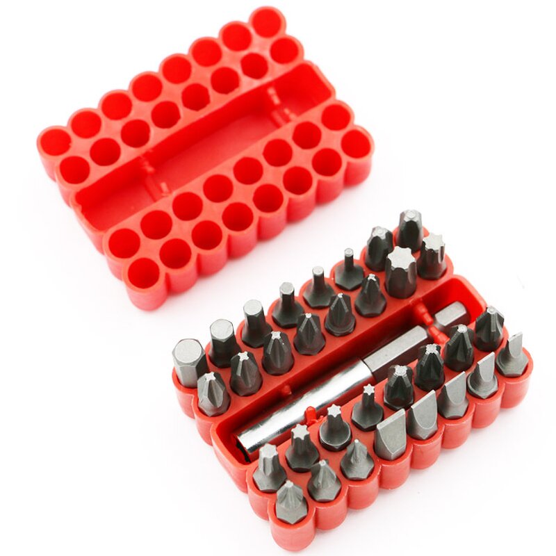 Security Bit Set Factory - 33pcs Tamper Star Torx Hex Magnetic