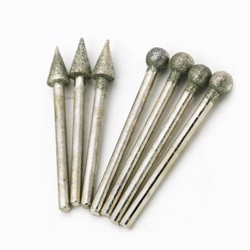 Diamond Drill Bit Set Factory - 3x6mm Coated Burr Grinding Carving