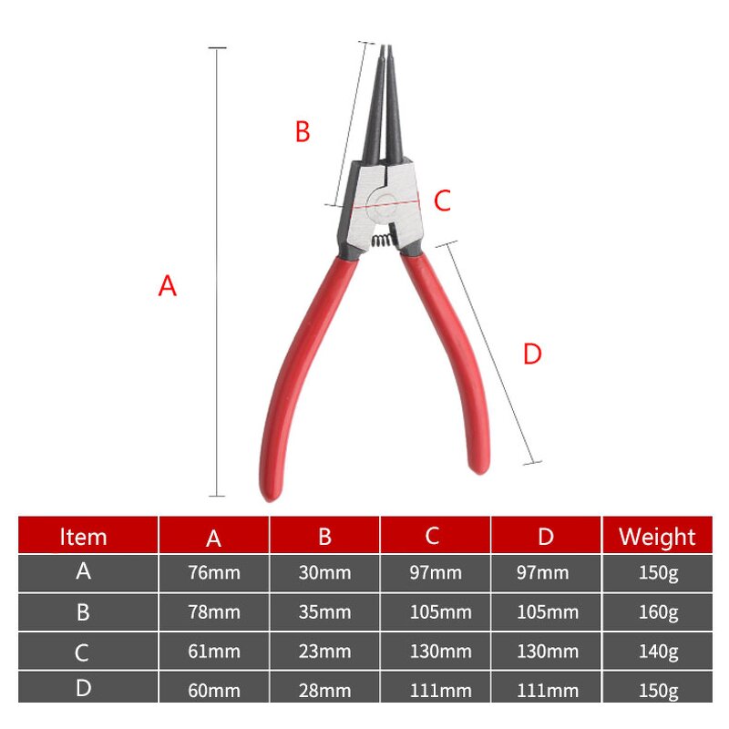 Circlip Plier Manufacturer - Straight Curved Jaw Internal External