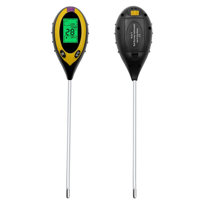 Digital Soil Tester Factory - 4 In1 Ph Moisture Sunlight Temperature