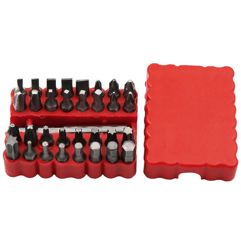 Security Bit Set Factory - 33pcs Tamper Star Torx Hex Magnetic