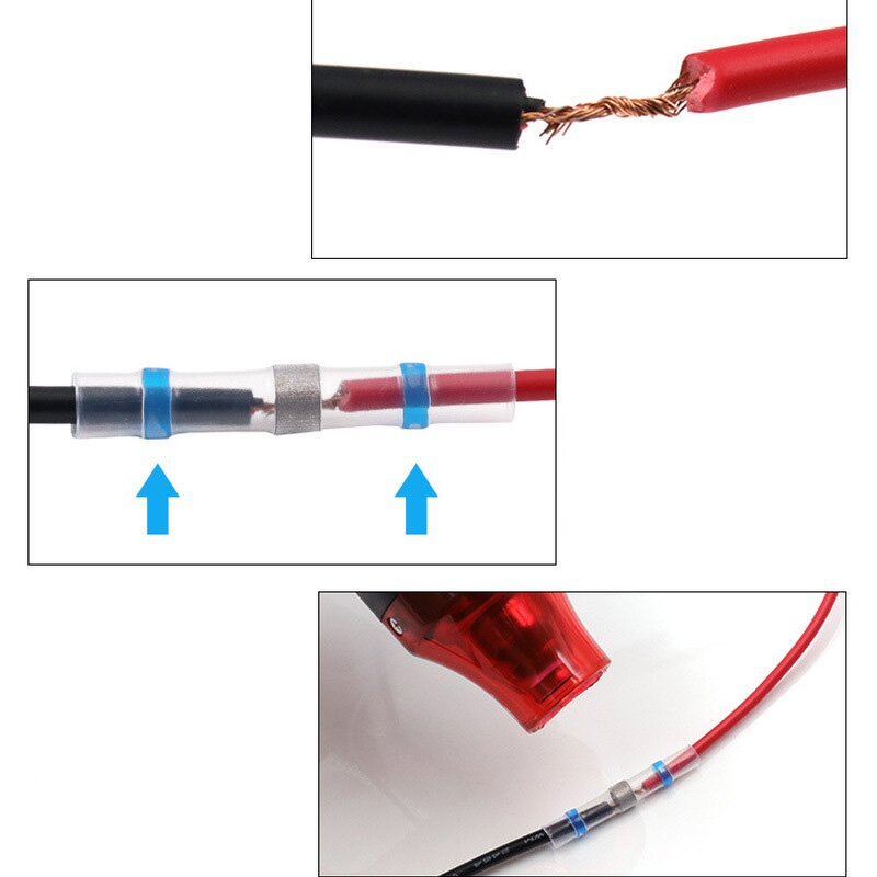 Wire Connectors Factory - 50pcs Solder Seal Waterproof Heat Shrink Butt
