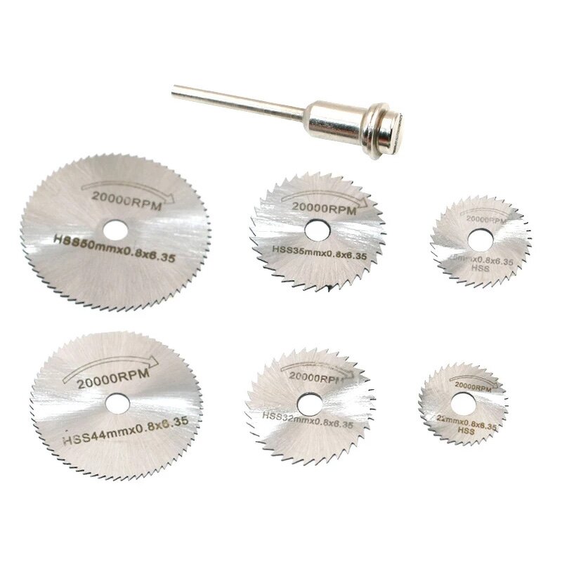Mini Cutting Disc Set Manufacturer - 7pcs HSS for Wood Plastic Aluminum