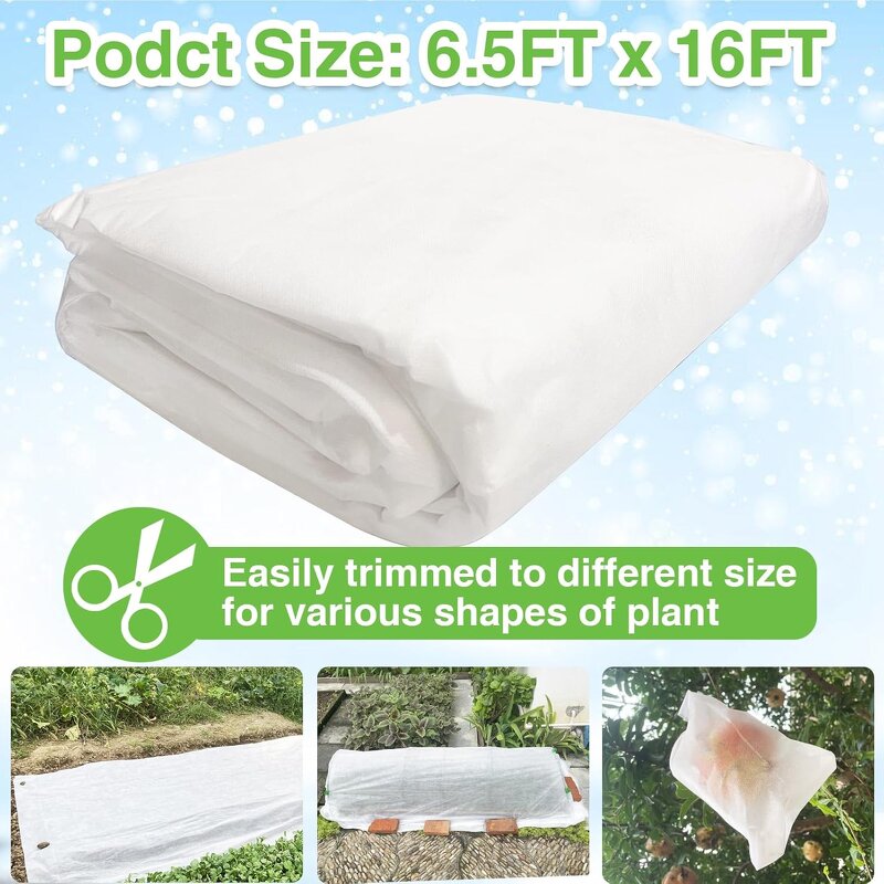 Plant Cover Factory - Frost Protection 6.5x16' Floating Row Cover