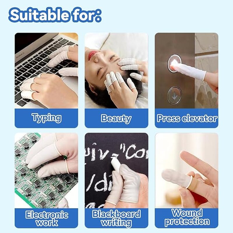 Latex Finger Cots Manufacturer - Large Disposable Natural Anti Static