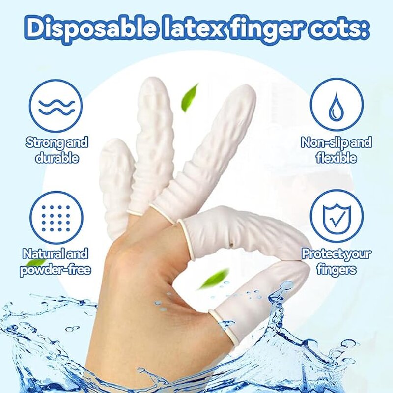 Latex Finger Cots Manufacturer - Large Disposable Natural Anti Static