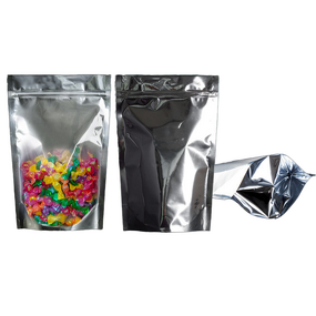 Stand Up Pouch Manufacturer - Transparent Front Zipper Lock for Snacks