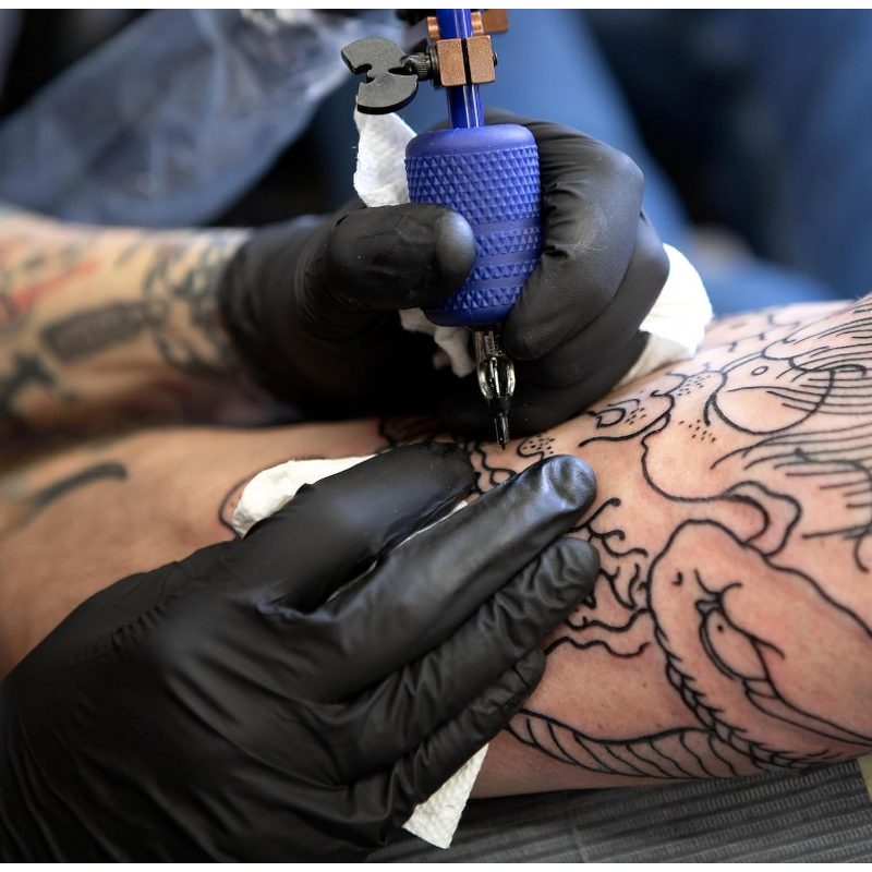 Blue Nitrile Gloves Manufacturer - Powder-Free Disposable Safety Black