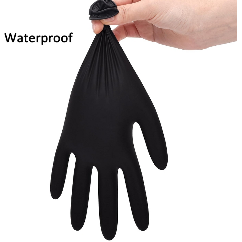 Blue Nitrile Gloves Manufacturer - Powder-Free Disposable Safety Black