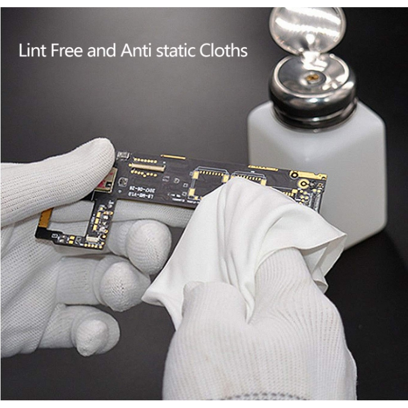 Cleanroom Wipes Factory - 100% Polyester Lint-Free for PCB Cleaning