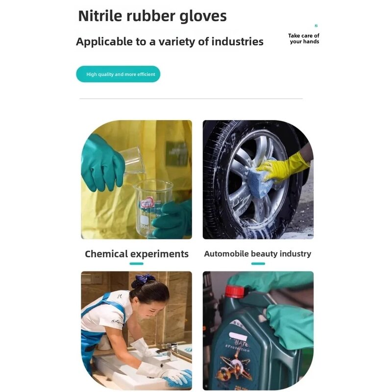 Nitrile Gloves Manufacturer - High-Performance Green for Chemical Food