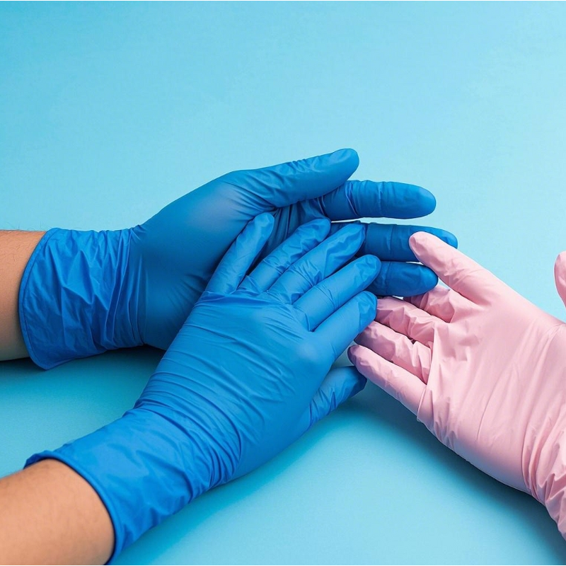 Vinyl Nitrile Gloves Factory - Black Vinyl Powder Free Nitrile Blended