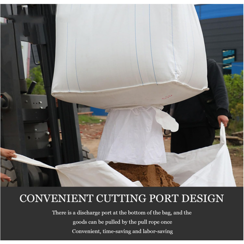 FIBC Bulk Bag Factory - 1 Ton with Spout Bottom for Industrial Sand
