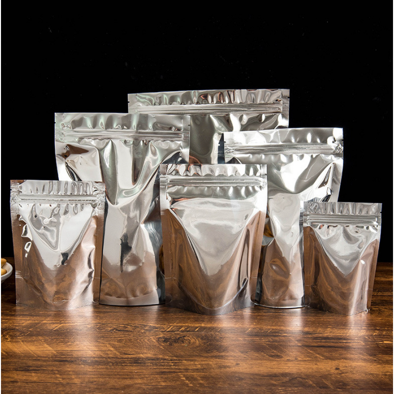 Stand Up Pouch Manufacturer - Transparent Front Zipper Lock for Snacks