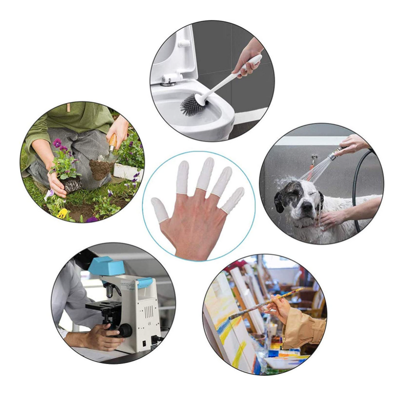 Anti-Static Finger Cots Factory - White Blue Orange for Electronic Repair