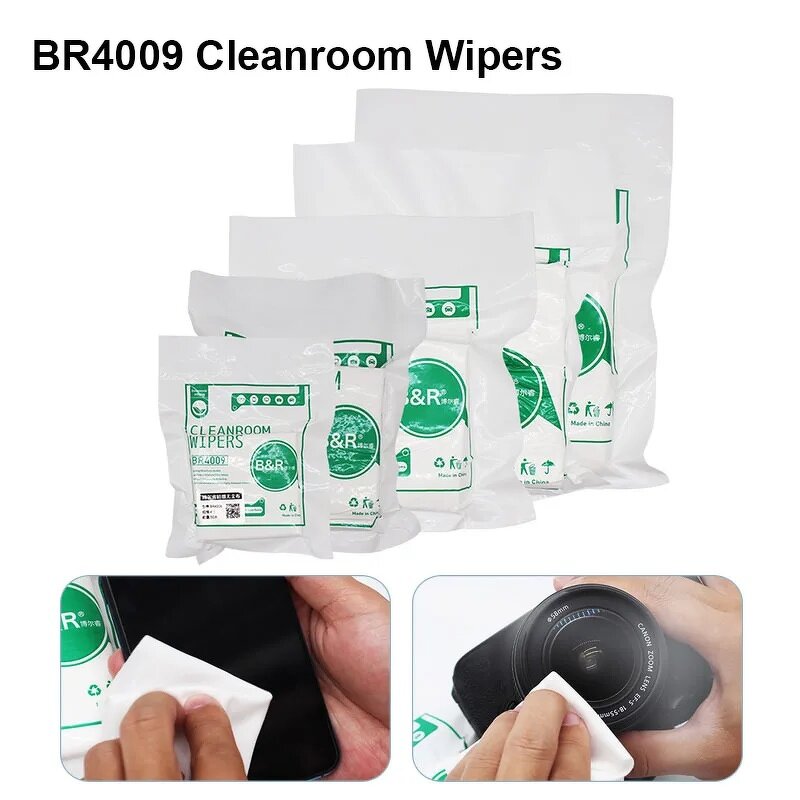 Cleanroom Wipes Manufacturer - Anti-Static Polyester Microfiber for Screen