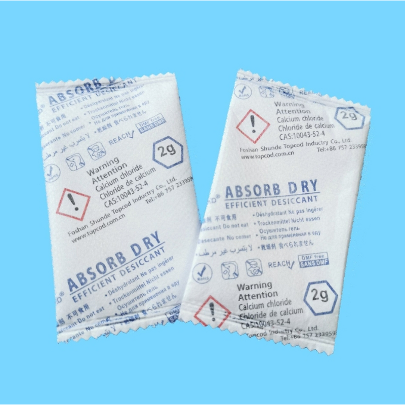 Desiccant Material Factory - Food Grade Calcium Chloride Packs Nonwoven